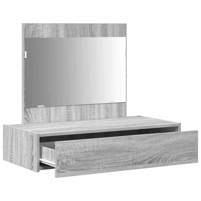 Masă de Machiaj cu sertar Gri 83 x 40 x 70 cm Lemn compozit - WALTI WALTI