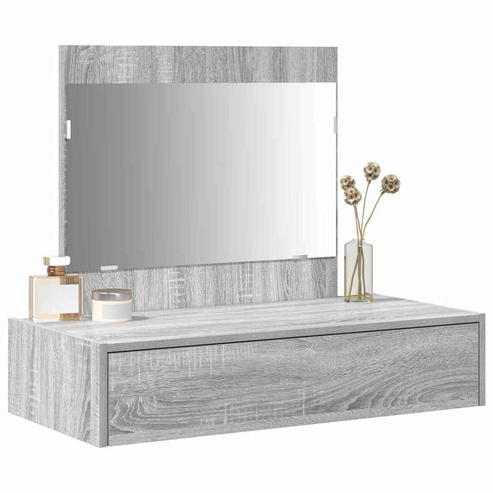 Masă de Machiaj cu sertar Gri 83 x 40 x 70 cm Lemn compozit - WALTI WALTI