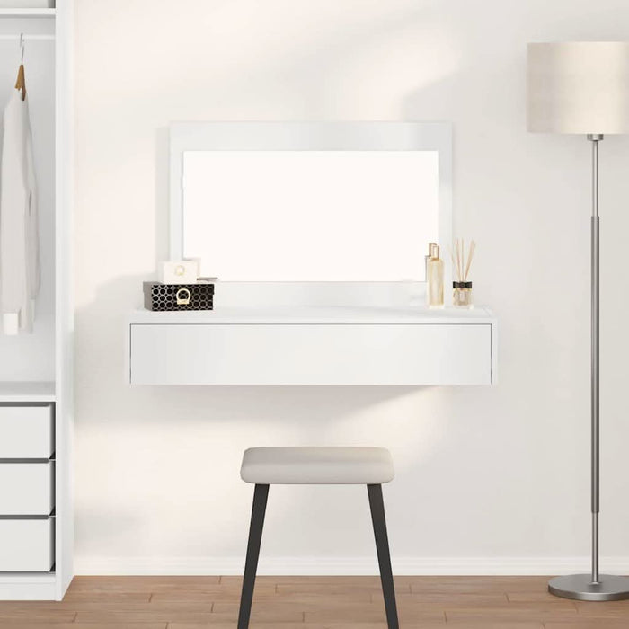 Masă de Machiaj cu sertar Alb 100 x 40 x 70 cm Lemn compozit - WALTI WALTI