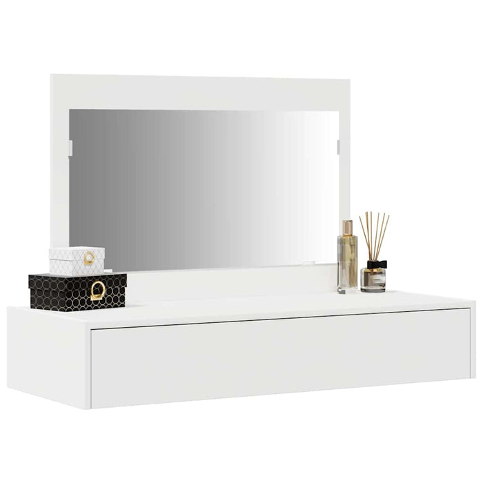 Masă de Machiaj cu sertar Alb 100 x 40 x 70 cm Lemn compozit - WALTI WALTI
