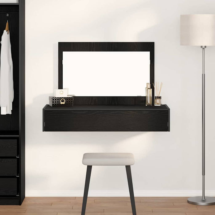 Masă de Machiaj cu sertar Negru 100 x 40 x 70 cm Lemn compozit - WALTI WALTI