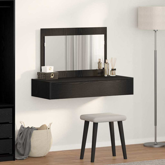 Masă de Machiaj cu sertar Negru 100 x 40 x 70 cm Lemn compozit - WALTI WALTI