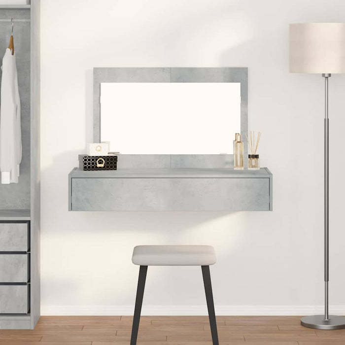 Masă de Machiaj cu sertar Gri 100 x 40 x 70 cm Lemn compozit - WALTI WALTI