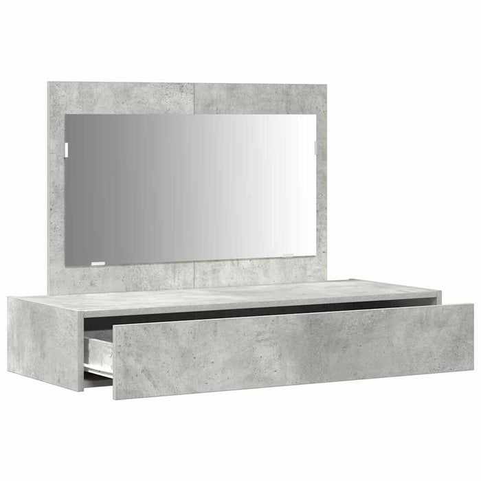 Masă de Machiaj cu sertar Gri 100 x 40 x 70 cm Lemn compozit - WALTI WALTI