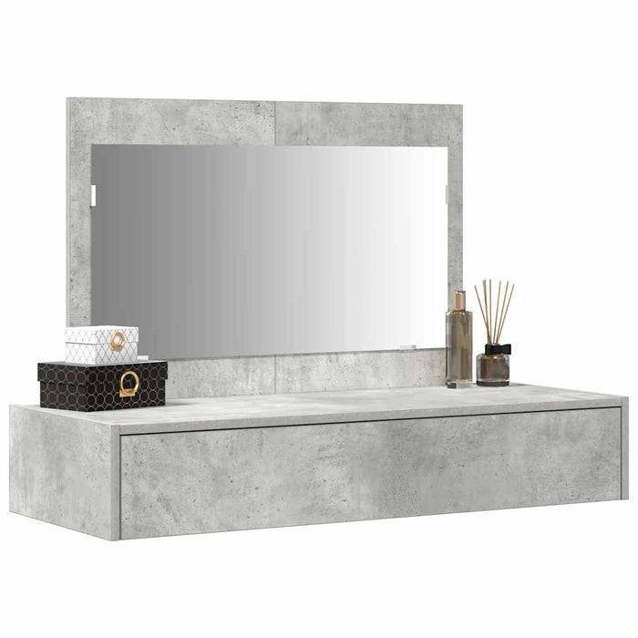 Masă de Machiaj cu sertar Gri 100 x 40 x 70 cm Lemn compozit - WALTI WALTI
