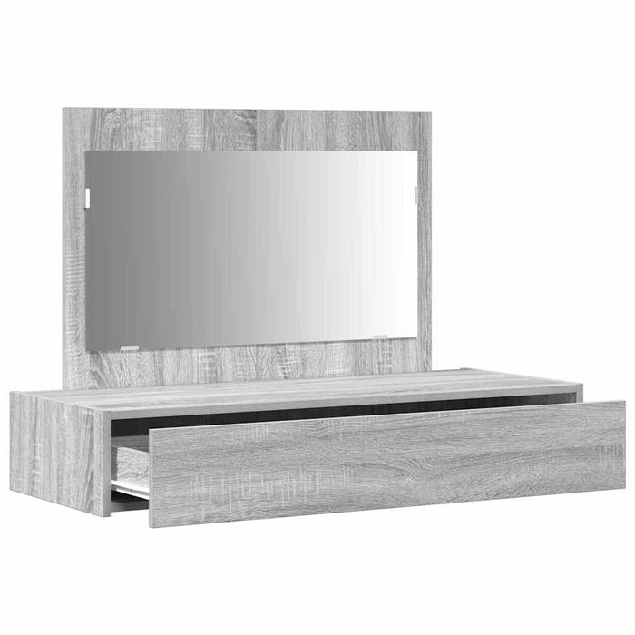 Masă de Machiaj cu sertar Gri 100 x 40 x 70 cm Lemn compozit - WALTI WALTI