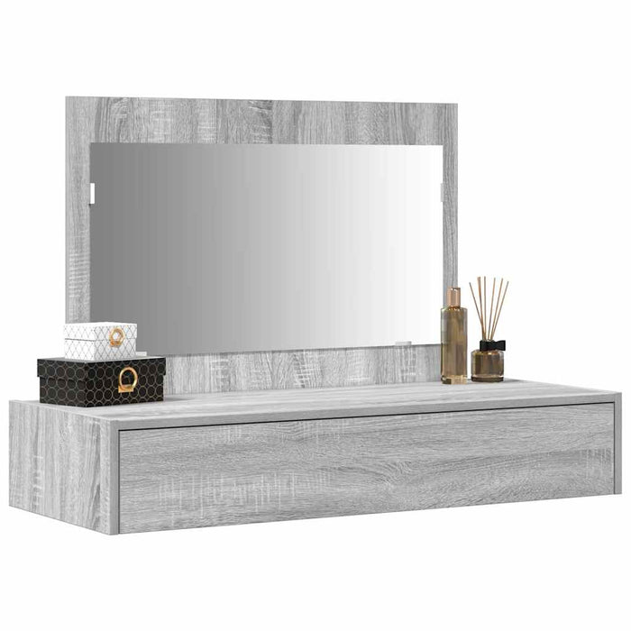 Masă de Machiaj cu sertar Gri 100 x 40 x 70 cm Lemn compozit - WALTI WALTI