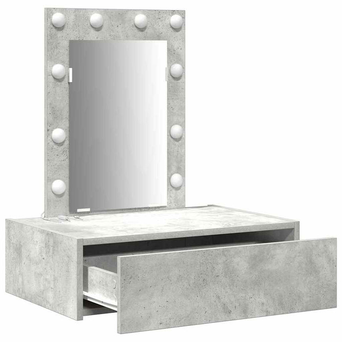 Masă de Machiaj cu sertar Gri 60 x 40 x 70 cm Lemn compozit - WALTI WALTI