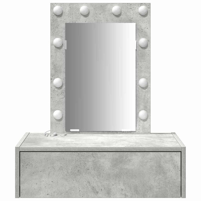 Masă de Machiaj cu sertar Gri 60 x 40 x 70 cm Lemn compozit - WALTI WALTI