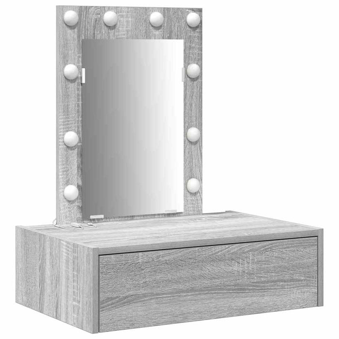 Masă de Machiaj cu sertar Gri 60 x 40 x 70 cm Lemn compozit - WALTI WALTI