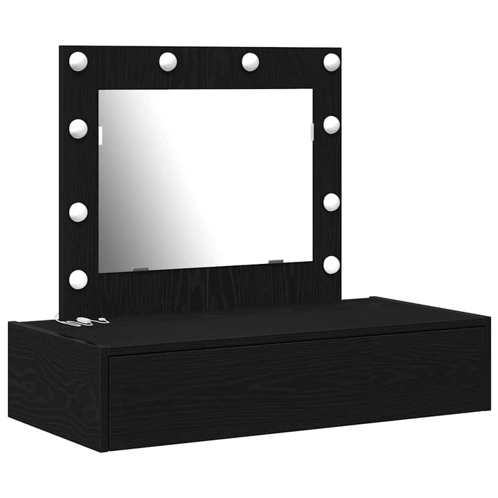 Masă de Machiaj cu sertar Negru 83 x 40 x 70 cm Lemn compozit - WALTI WALTI