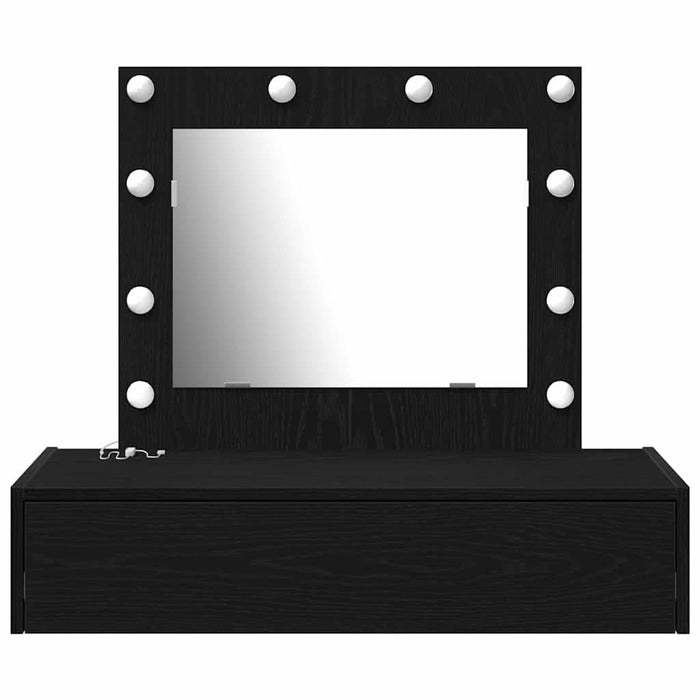 Masă de Machiaj cu sertar Negru 83 x 40 x 70 cm Lemn compozit - WALTI WALTI