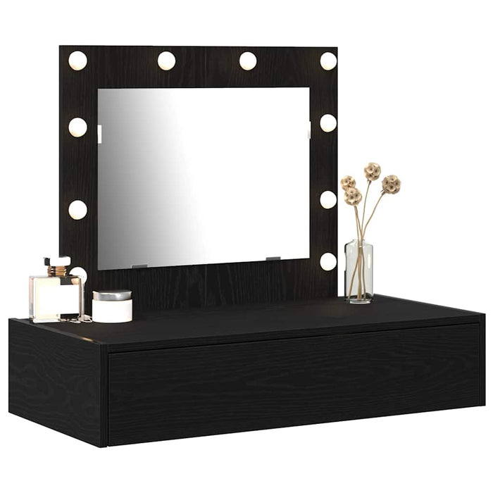 Masă de Machiaj cu sertar Negru 83 x 40 x 70 cm Lemn compozit - WALTI WALTI