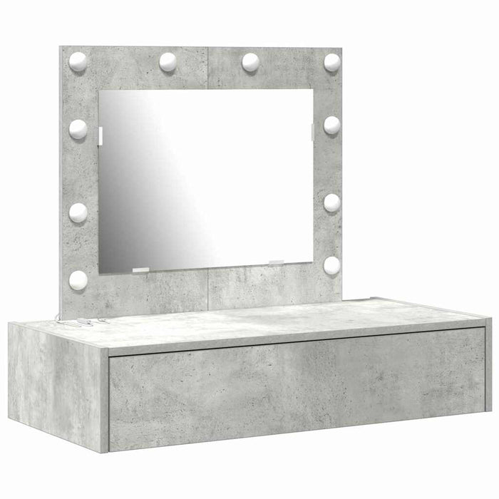 Masă de Machiaj cu sertar Gri 83 x 40 x 70 cm Lemn compozit - WALTI WALTI