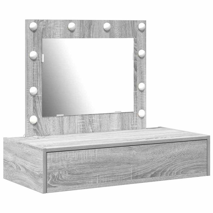 Masă de Machiaj cu sertar Gri 83 x 40 x 70 cm Lemn compozit - WALTI WALTI