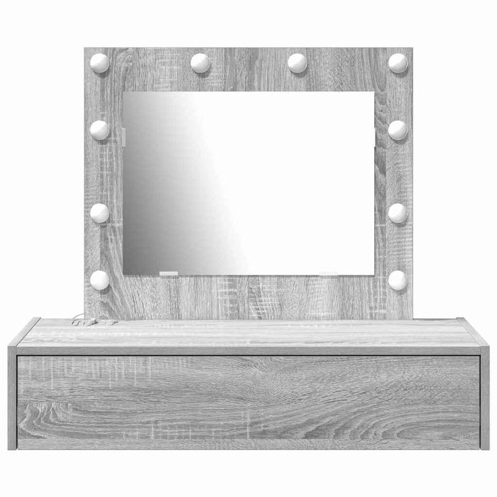 Masă de Machiaj cu sertar Gri 83 x 40 x 70 cm Lemn compozit - WALTI WALTI