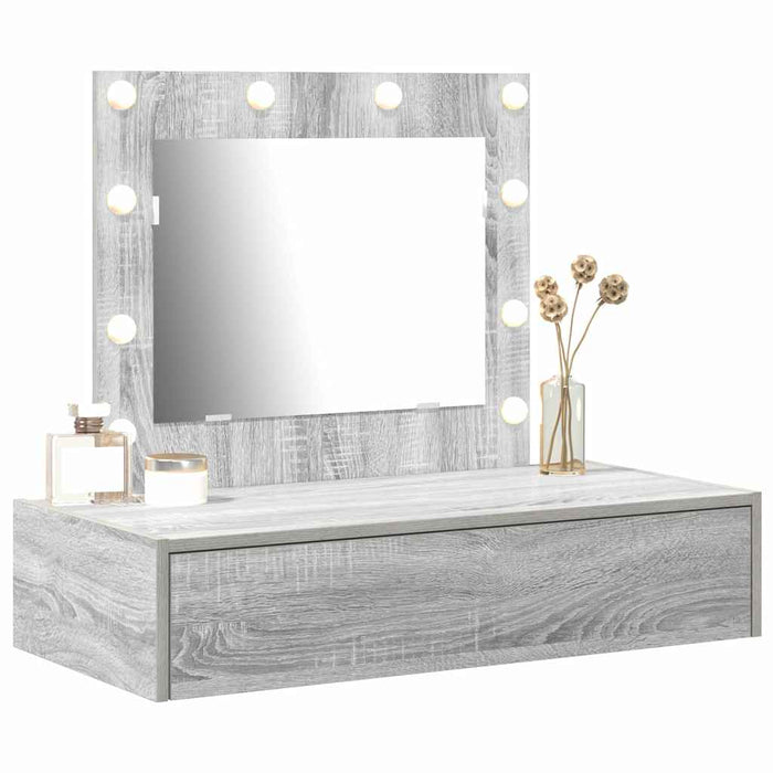 Masă de Machiaj cu sertar Gri 83 x 40 x 70 cm Lemn compozit - WALTI WALTI
