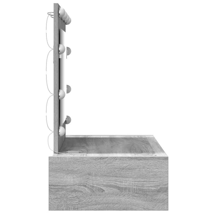 Masă de Machiaj cu sertar Gri 83 x 40 x 70 cm Lemn compozit - WALTI WALTI