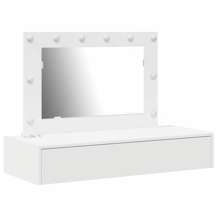 Masă de Machiaj cu sertar Alb 100 x 40 x 70 cm Lemn compozit - WALTI WALTI