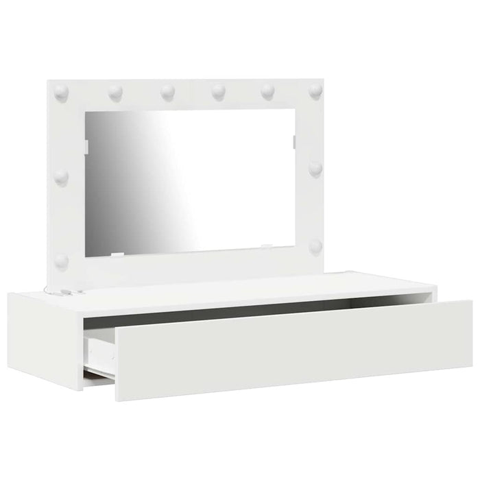 Masă de Machiaj cu sertar Alb 100 x 40 x 70 cm Lemn compozit - WALTI WALTI