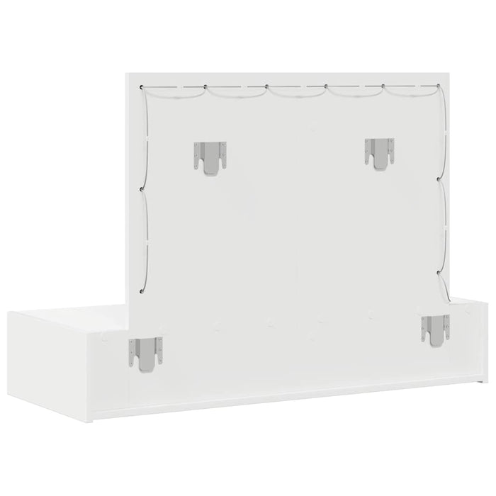 Masă de Machiaj cu sertar Alb 100 x 40 x 70 cm Lemn compozit - WALTI WALTI