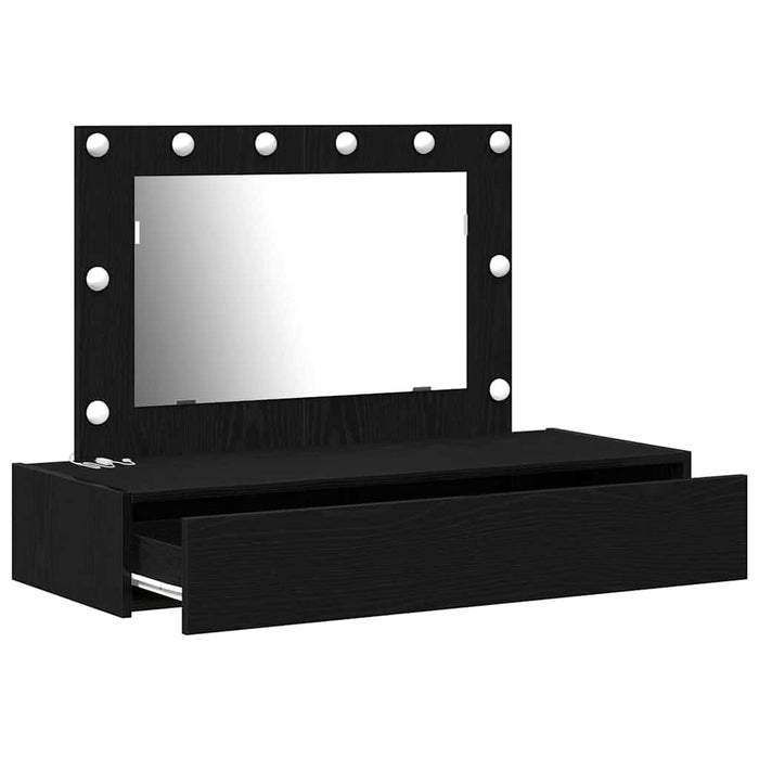 Masă de Machiaj cu sertar Negru 100 x 40 x 70 cm Lemn compozit - WALTI WALTI
