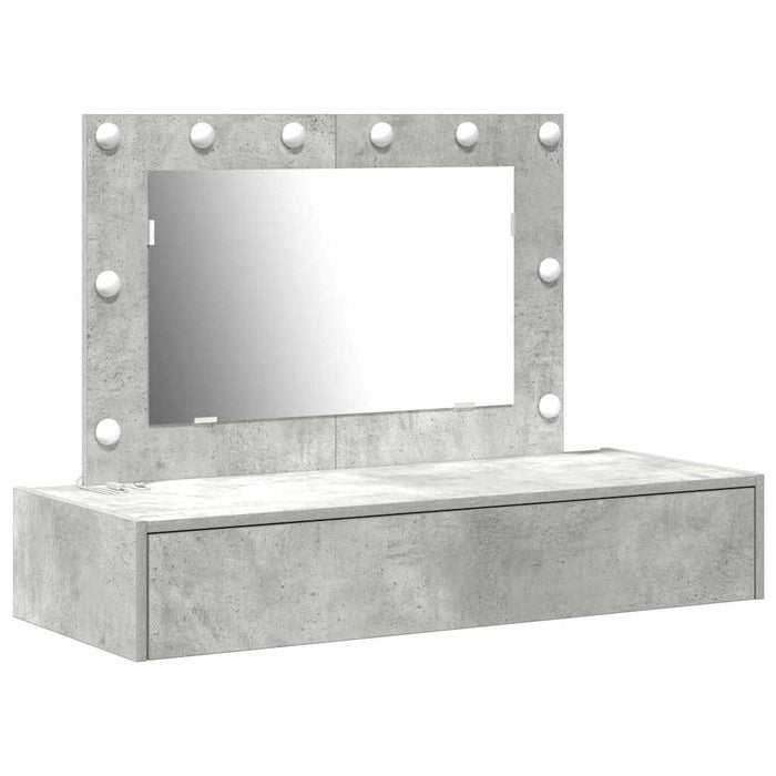 Masă de Machiaj cu sertar Gri 100 x 40 x 70 cm Lemn compozit - WALTI WALTI