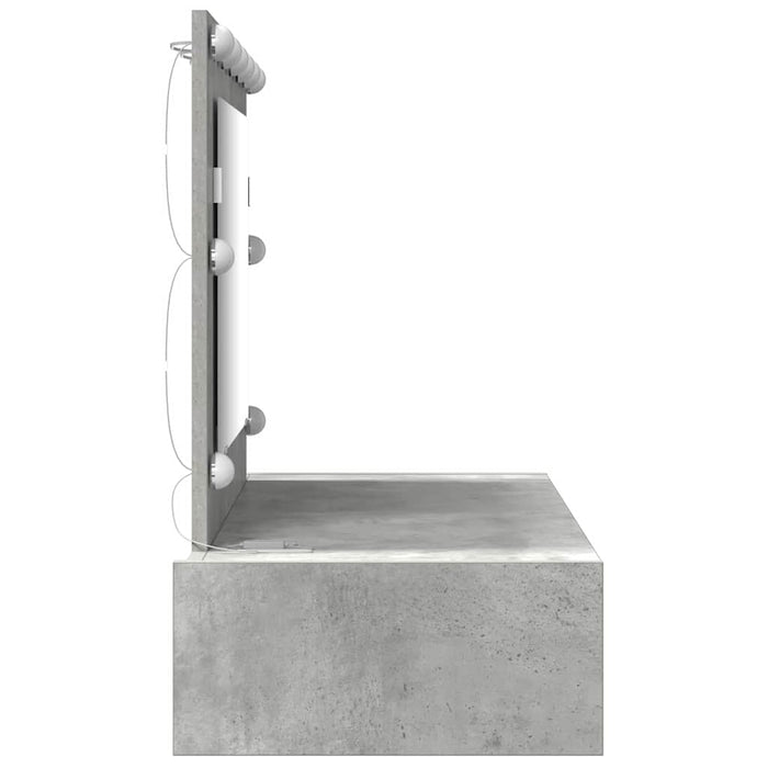 Masă de Machiaj cu sertar Gri 100 x 40 x 70 cm Lemn compozit - WALTI WALTI
