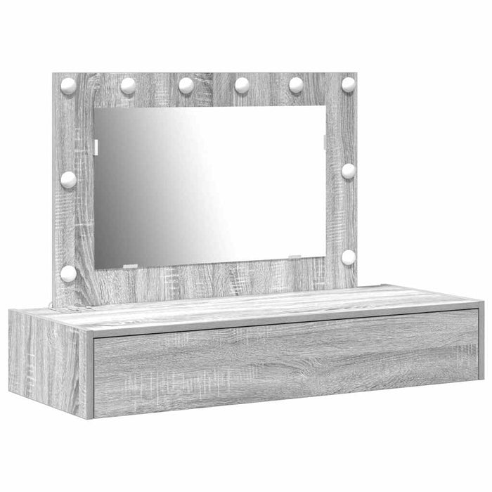 Masă de Machiaj cu sertar Gri 100 x 40 x 70 cm Lemn compozit - WALTI WALTI