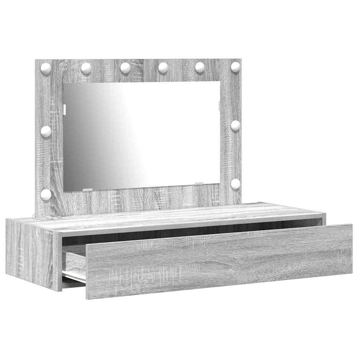 Masă de Machiaj cu sertar Gri 100 x 40 x 70 cm Lemn compozit - WALTI WALTI