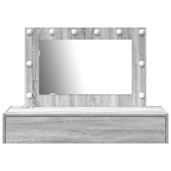 Masă de Machiaj cu sertar Gri 100 x 40 x 70 cm Lemn compozit - WALTI WALTI