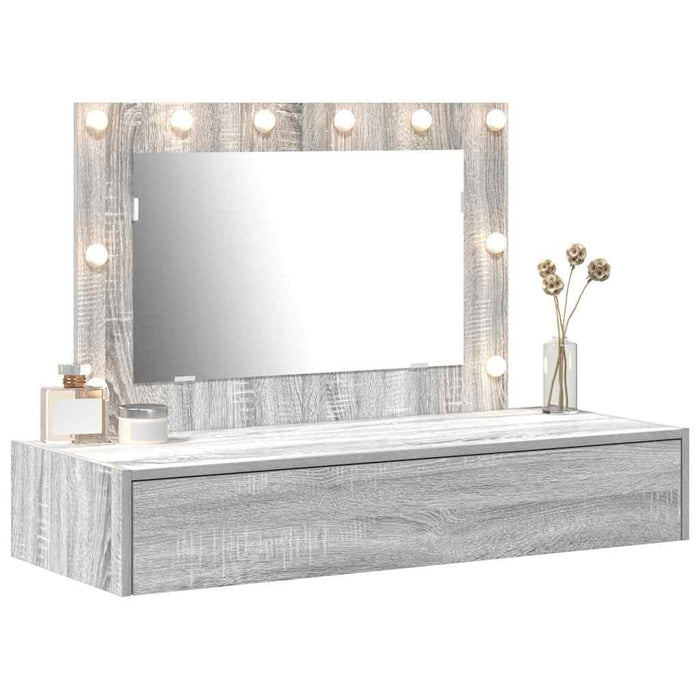 Masă de Machiaj cu sertar Gri 100 x 40 x 70 cm Lemn compozit - WALTI WALTI