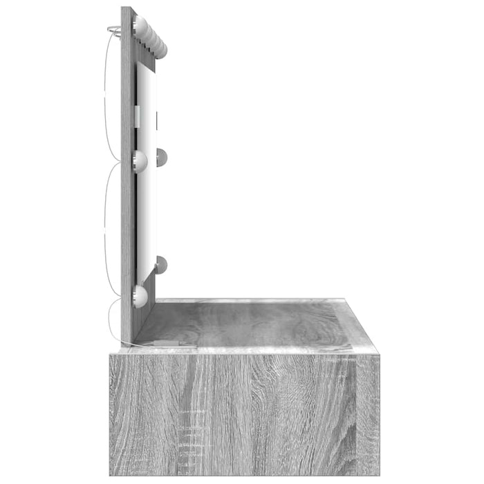 Masă de Machiaj cu sertar Gri 100 x 40 x 70 cm Lemn compozit - WALTI WALTI