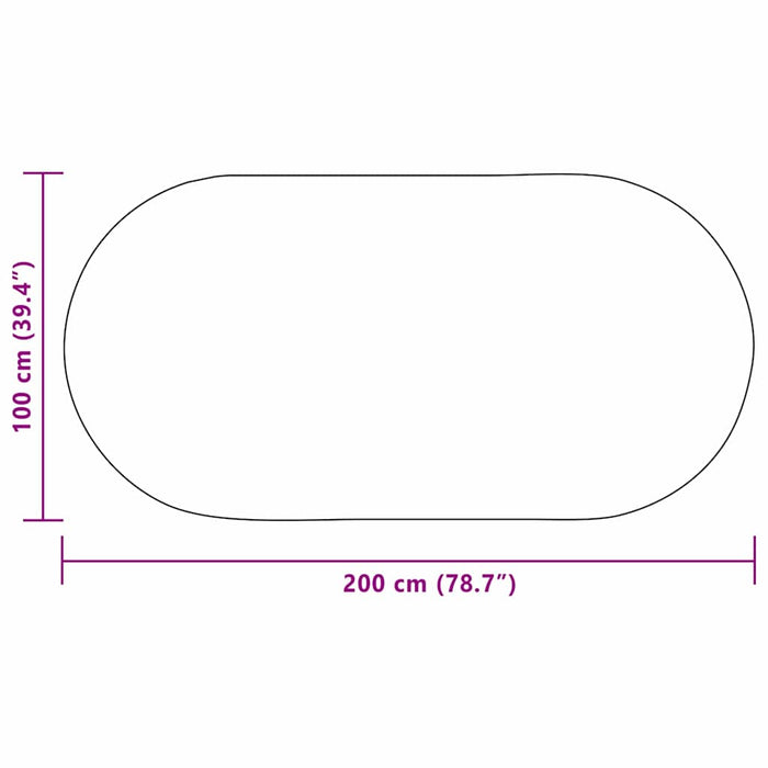 Covor ZIZUR Crem 200 x 100 cm Polipropilenă - WALTI WALTI