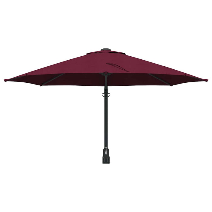 Parasol de Grădină Roșu, Negru 248 x 248 x 148 cm - WALTI WALTI