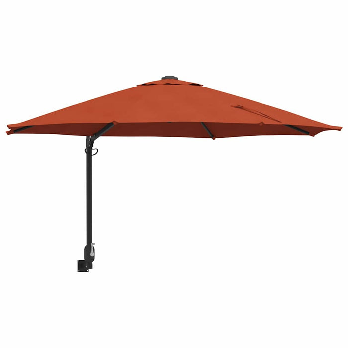 Parasol de Grădină Roșu, Negru 248 x 248 x 148 cm - WALTI WALTI