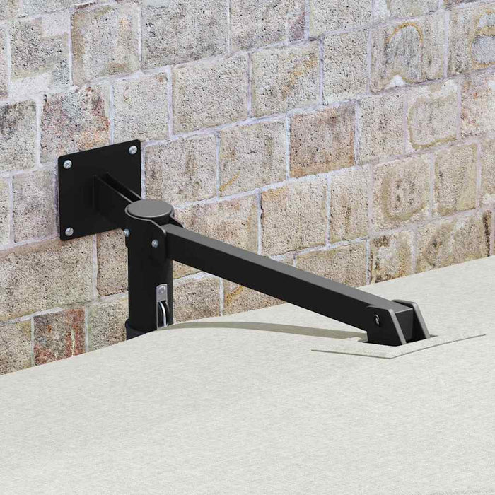 Parasol de Grădină Bej, Negru 248.5 x 247.5 x 160 cm - WALTI WALTI