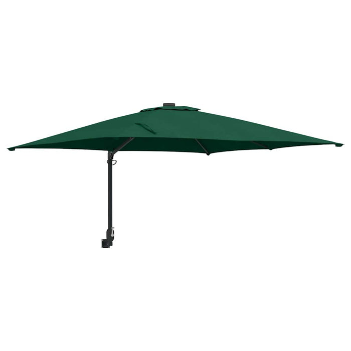 Parasol de Grădină Verde, Negru 248.5 x 247.5 x 160 cm - WALTI WALTI