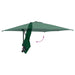 Parasol de Grădină Verde, Negru 248.5 x 247.5 x 160 cm - WALTI WALTI
