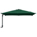 Parasol de Grădină Verde, Negru 248.5 x 247.5 x 160 cm - WALTI WALTI