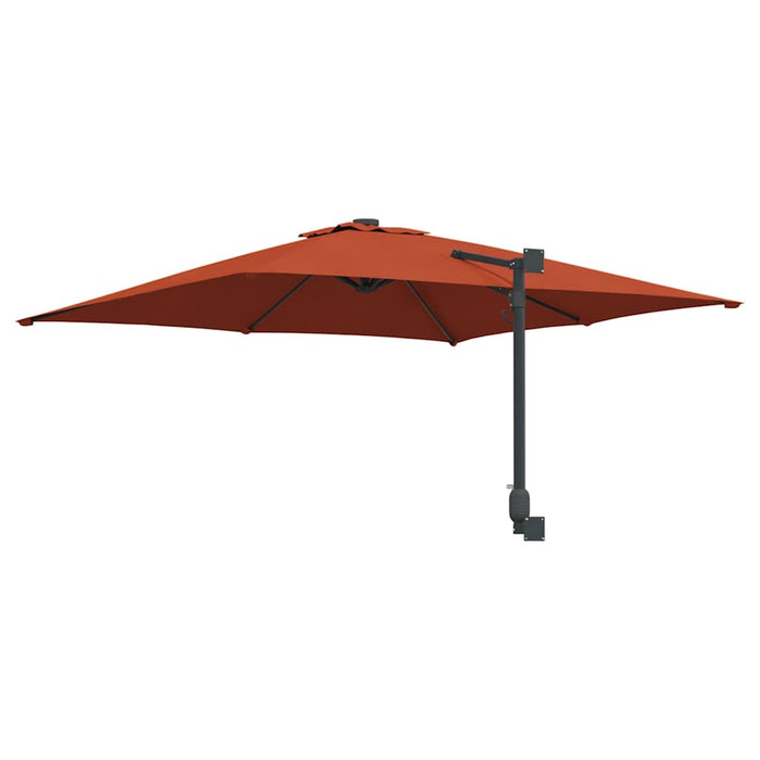 Parasol de Grădină Roșu, Negru 248.5 x 247.5 x 160 cm - WALTI WALTI