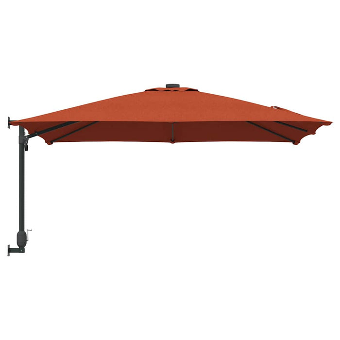 Parasol de Grădină Roșu, Negru 248.5 x 247.5 x 160 cm - WALTI WALTI