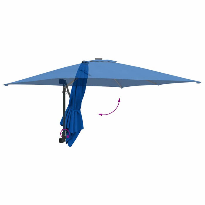 Parasol de Grădină Albastru, Negru 248.5 x 247.5 x 160 cm - WALTI WALTI