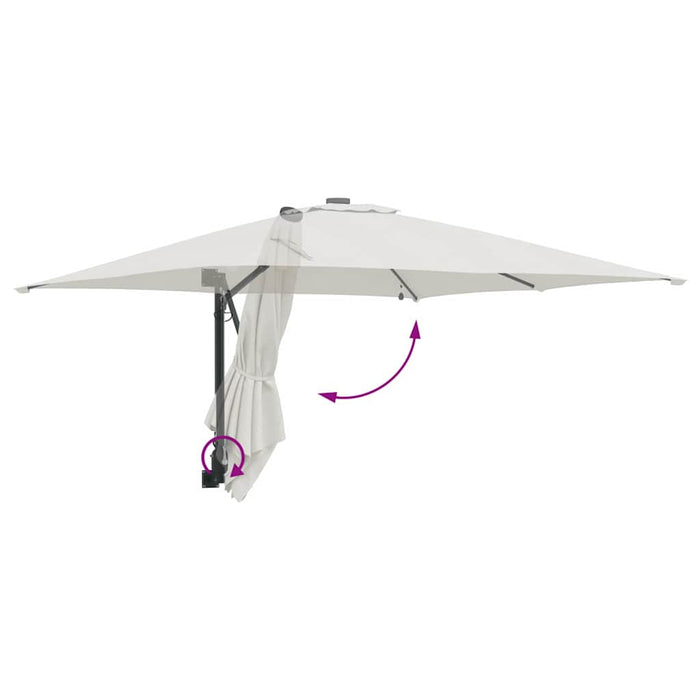 Parasol de Grădină Nisipiu 248.5 x 247.5 x 160 cm țesătură - WALTI WALTI