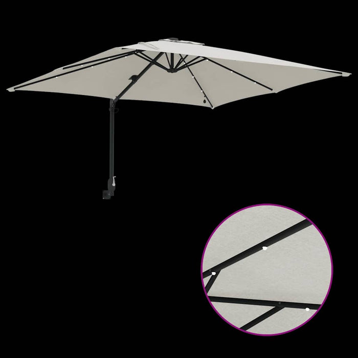 Parasol de Grădină Nisipiu 248.5 x 247.5 x 160 cm țesătură - WALTI WALTI