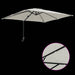 Parasol de Grădină Nisipiu 248.5 x 247.5 x 160 cm țesătură - WALTI WALTI