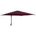 Parasol de Grădină Roșu bordo 248.5 x 247.5 x 160 cm țesătură - WALTI WALTI