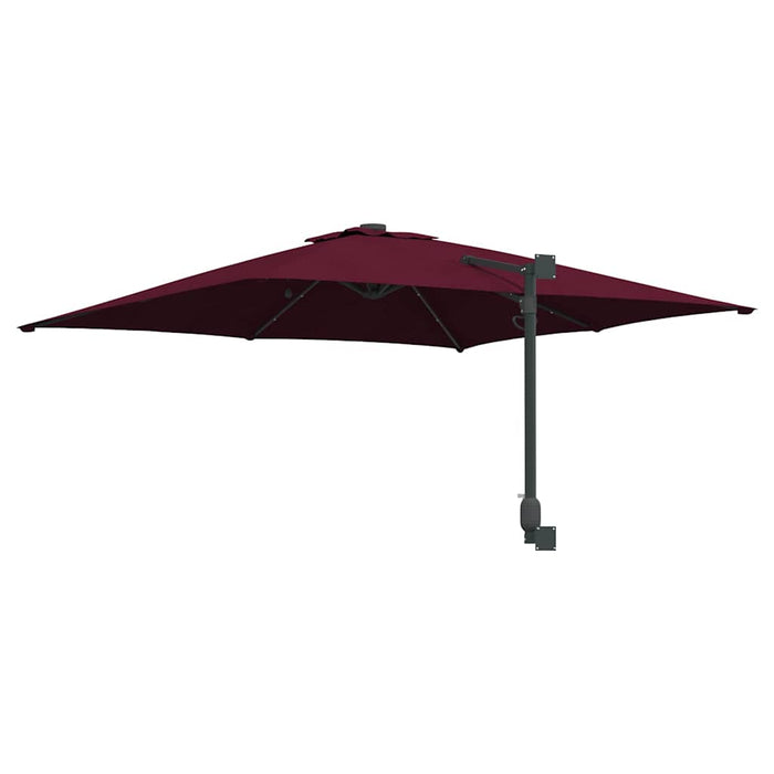 Parasol de Grădină Roșu bordo 248.5 x 247.5 x 160 cm țesătură - WALTI WALTI