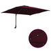 Parasol de Grădină Roșu bordo 248.5 x 247.5 x 160 cm țesătură - WALTI WALTI