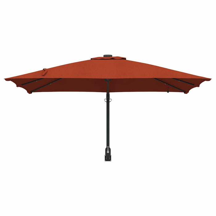 Parasol de Grădină Terracota 248.5 x 247.5 x 160 cm țesătură - WALTI WALTI